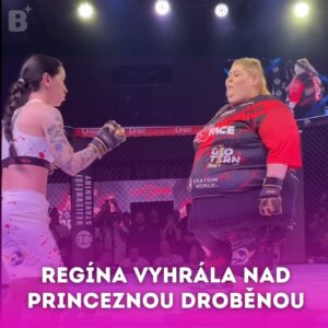 Regina Labajová Instagram - Favoritka zápasu princezna Droběna Kotlárová prohrála svůj zápas proti Regině Labajové! 😱

Bude chtít Droběna nadále po prohře pokračovat ve své kariéře amatérské zápasnice ? 🤔

@princezna_drobenka_kotlarova @regina_labajova