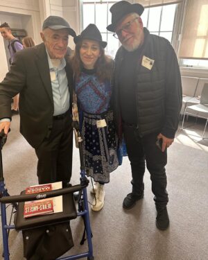 Regina Spektor Instagram - Today is Yom Hashoah- The Day of Remembrance. I had the pleasure of spending it at the Hunter College Hillel where my incredible friend Sam spoke about the dangers of prejudice and the importance of loving one another and being kind. It was touching and powerful to hear that outlook from someone who survived the worst of human darkness in the Holocaust… He left the camp an intact and loving human being- and continues to share humor and love wherever he goes. 

Sam shared his stories, philosophy and some of his poems with the young students who came to listen and to be together on a campus (like so many others) where they don’t feel so welcome or safe. 

After the talk they all had to leave. Because classes got cancelled. Because fellow Hunter students decided that The Day of Remembrance is somehow also The Day of Rage (this is not a joke). So they yelled horrible calls for terrorism and genocide and violence against the Jewish people outside the main entrance as we figured out a safe way to get Sam, in his 90’s and on a walker- to exit a University after speaking about the Holocaust. The irony wasn’t lost on anyone. And it hurt. 

So maybe I will ask for one thing. Please don’t make us remember alone. Even if you sit quietly for 60 seconds and close your eyes and remember the 6 million Jewish souls that were murdered- you’re doing something. And if you can- think of one small thing- anything you can do- to help Jewish people across the globe feel less scared, less alone, and less othered. Because there is ALWAYS more than one solution - no matter how much that gets rhymed and chanted and no matter how loud.

The solution is LOVE. 
Am Yisrael Chai 💙

Photos:
1. Sam on my left and Zalmen (musical director of the Yiddish Theater) on my right 
2. Poster for the talk - if you go to Hunter and you’re Jewish- go join the sweet people of Hillel! Thanks to everyone who put on this event and shone some light onto the dark 🔦🩵
3. Chants of hate vs. emotional Jews (yes. We all cried. You would have too if you’d just listened to a survivor speak and then needed to hide him from the Intifada crowd)
4. Sam with chocolate cake in the boogie down from earlier days 🎶🍫🍩🍪