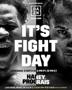 Regis Prograis Instagram - ITS FIGHT DAY!!! 🙌

@regisprograis | @realdevinhaney 

#HaneyPrograis | Dec 9 | DAZN PPV & DAZN
