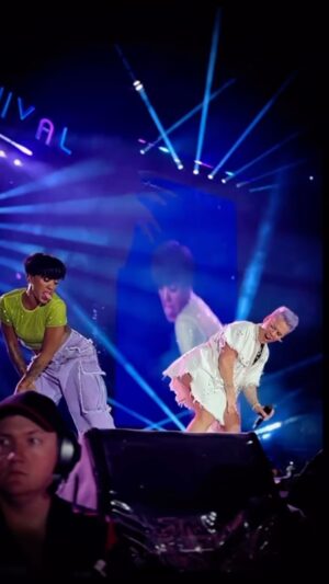 Reina Hidalgo Instagram - We are back Tonight 🛼🪩🎡🎠 !!! 🤩🤩🤩 Europe/UK round 2️⃣
📍Cardiff 
Show 1️⃣
📸 @pinkiesfamily 
#pinksummercarnival2024 #tourlife #summertour #stadiums