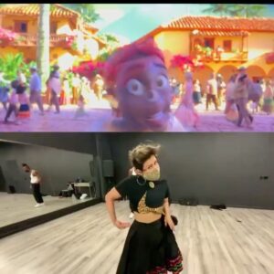 Reina Hidalgo Instagram - ✨You guys I am in a 🏰 Disney movie 🤯😭😍✨
Here is some BTS OF ONE OF MY FAVORITE SONGS in @encantomovie “We don’t talk about Bruno”
The fact that the animators did the exact movements as we did still blows my mind 😲. Please watch this movie now streaming on @disneyplus🪄 🇨🇴
 Choreo by my brother @jamizzi 
Assisted and consulting @kai_martinez__ 
Dancers 
@asielhardison 
@yai_ariza 
@yoe.apolinario 
@markvillaver 
 #encantomovie #tiapepa #disney #animateddancer #movementreference 
**I DON’T OWN THE RIGHTS TO THIS SONG . This song is under the FAIR USE ACT**