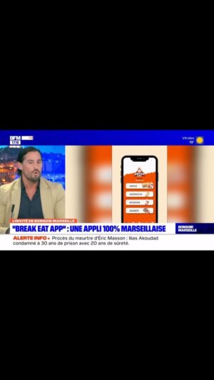 Rémi Notta Instagram - Voici le teaser et découvre-en un peu plus sur mon application @breakeatapp  lors de mon passage à @bfmmarseille avec @soph_hebrard_ficaja  #marseille #bfmmarseille #bfmtv #stadium #foot #sport #rugby #clickandcollect