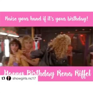 Rena Riffel Instagram - #Repost @showgirls.nc17 with @get_repost
・・・Thank you so much!! This is awesome 🎂🥂🙋🏼‍♀️!! 💖💝
Happy Birthday to the beautiful and delightful @renariffel #showgirls #showgirlsmovie #showgirlsdoc #elizabethberkley #ginagershon #kylemclachlan #nomimalone #cristalconnors #stardusthotel #goddess #nc17 #leaveyourinhibitionsatthedoor #renariffel #penny