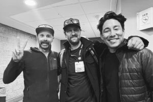 Renan Öztürk Instagram - @mountainfilm 2024!! We all grow together and the cycle of mentorship continues ❤️📽️🏔️

Photo #1 by @pattiegonia 

@expedition.studios @thenorthface
[all nice photos shot on #sonyalpha a1 with a lieca 35mm 1.4 ‘steel rim’ @ 1.4]