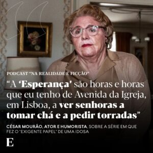 Renato Godinho Instagram - No episódio de estreia do podcast 'Na Realidade é Ficção', Renato Godinho modera uma animada conversa sobre os bastidores da série ‘Esperança’, com o realizador e co-argumentista Pedro Varela, o ator secundário Marco Paiva e o ator principal, que protagoniza na pele desta idosa um grande e exigente papel, César Mourão.

Oiça o episódio nas plataformas habituais de podcast e no site do @jornalexpresso, em expresso.pt/podcasts

📷 SIC 

#podcast #cesarmourao #narealidadeeficção #esperança #series #renatogodinho #pedrovarela #marcopaiva