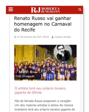 Renato Russo Instagram - Renato Russo será homenageado no Carnaval de Recife. O bloco vai se chamar “Vamos fazer um filme” e o artista terá seu próprio boneco gigante de Olinda.

Saiba como contribuir: 
@blocovamosfazerumfilme 
@fclegionariosrecife 

Veiculação: 
Estadão Digital
Portal PopLine
Observatório de Música
Jornal O Povo
Lu Lacerda
Roberta Jungmann
Jornal O Vale
Revista In Foco
Cbtur Vip
Face TV
Reino Literário
Vida Nova FM
Gazeta Digital
Anna Ramalho

#RenatoRusso 
#RenatoRussoVive 
#RenatoRussoEterno 
#LegiãoUrbanaProduções