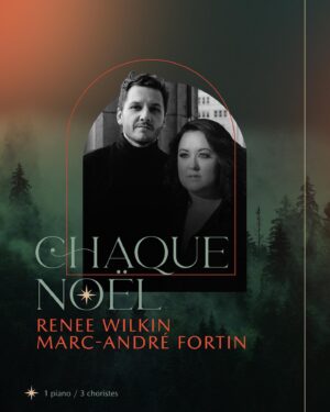 Renée Wilkin Instagram - 🎄❤️SPECTACLE DE NOËL❤️🎄

Je suis très heureuse de vous annoncer une petite série de concerts de Noël!

Renee Wilkin & @marcandrefortin9 seront accompagnés des choristes @3gharmony (Goreth, Gaelle & Genika Jonathas) et de @gabriel_bertrand_gagnon au piano.

Anecdotes du temps des fêtes, complicité, harmonies réconfortantes, Noël blanc, Amazing Grace et rythmes envoutants, c'est ce qui vous attend! 

Plusieurs d’entre vous m’ont demandé si j’allais être en spectacle dans votre région prochainement alors j’ai décidé que rien ne m’arrêterait, même pas les salles de spectacles débordées par les reports des 2 dernières années!

Quoi de mieux qu’un spectacle intimiste dans l’ambiance chaleureuse du temps des fêtes dans les plus belles églises & chapelles du Québec.

Billets en vente dès MAINTENANT :
Saint-Sauveur, Gatineau, Montérégie (Les Cèdres),Shawinigan 

FAITES VITE, les places sont limitées et c’est très bientôt !!

Pour plus d’informations et les billets voir ma bio !