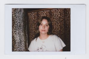 Rett Madison Instagram - After I lost my mom, Jackie, I felt like I was more open to signs than I had ever been before. I’d notice our favorite song on the radio in a moment that I was feeling lost, butterflies appearing in unexpected places, and I was suddenly comforted whenever I saw leopard print since it was essential to her wardrobe.

When @tylerchester and I arrived at @sonicranch to begin recording “One for Jackie,” we were surprised that the door between the control room and the rest of the studio was upholstered with leopard print fabric. It felt like both a wink from my mom and a blessing over that entire week we recorded the album. The door then became the backdrop for a few daily “One for Jackie” BTS Polaroids snapped by @wes__oconnor .

#signs