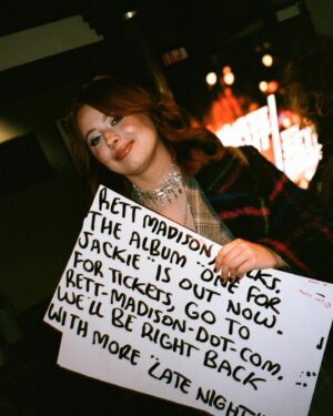 Rett Madison Instagram - 2023: Thousands of miles in a van, 56 shows, two television performances, and “One For Jackie.” If you came to a concert this year, bought an album, or engaged with my music in any way thank you for being here. I’m incredibly lucky to spend my life this way. See you out there in 2024. 🦋