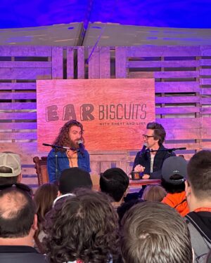 Rhett McLaughlin Instagram - One week later and still glowing from Mythicon. Thanks to the @mythical crew for their incredible work, our partners @onlocationexp for helping us pull it off, @starhillranch for hosting us, and especially the Mythical Beasts for showing up and making it an unforgettable event. I didn’t take a lot of pics because I was trying to be in the moment, but here’s what I’ve been able to cobble together with some help! Also don’t forget that today is the LAST day you can watch the stage show that @linkneal and I did at rhettandlinklive.com