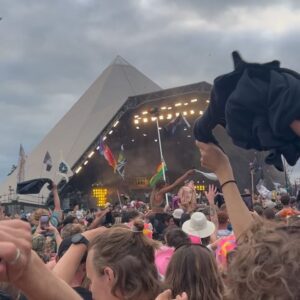 Rhianne Barreto Instagram - paying the cheese tax at glasto !