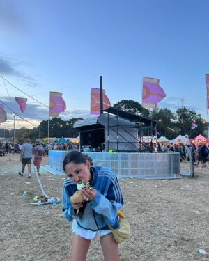 Rhianne Barreto Instagram - paying the cheese tax at glasto !