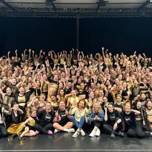 Rhonda Burchmore Instagram - So incredibly honoured, and thrilled to be performing with this extraordinary group of students from @rise.theperformanceexperience . 
I popped into a rehearsal today and was absolutely knocked out by not only their skill but the incredible camaraderie within this phenomenal group of performers. I was actually very emotional- tears of joy ! 
Our show is this Saturday night at the Palais  theatre in Melbourne which is pretty much sold out! 
Thankyou @mitchell.fistrovicdoidge & @jackieannescott  for inviting me to be part of this wonderful experience xx 🙏💕 💃 🕺