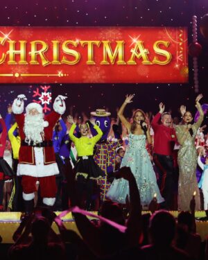 Rhonda Burchmore Instagram - What an absolute joy it was performing at @carolsinthedomain 🎄💕 special thanks to all the brilliant dancers that worked so hard and were so fabulous in my songs . Much love and appreciation to the creatives, including the extraordinary @clim3278 🎶@christopher_horsey 💃 

@viviennalorikeet 👗
@richard.dechazal 👗 
@dkmakeupagency 

@channel7 
@activetvcontent