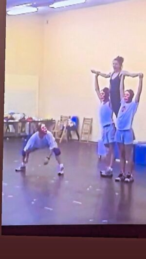 Rhonda Burchmore Instagram - Tap dance with my monkey masked boys !🙈😂
Found this little clip  from a rehearsal of the “Easter Parade “ workshop  in Sydney 1998 with legendary #Tommytune & #sandyduncan - one regret is that we never got to actually open it on Broadway due to all sorts of hiccups, but can only imagine how fabulous it would’ve been with Wally Harper musical Director& @bobmackie designing my frocks ! 

@thernjreynolds @keithhawley64 @coyne447 @pennymartinwellard @perfectfitpeople @charmaineclements 

#irvingberlin #musical #tapdance #heatwave #broadway #peterglebo #tommytune 💕🙏