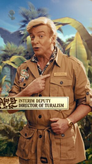 Rhys Darby Instagram - Welcome to Tural 👋
Explore @ffxiv #dawntrail with the new Interim Deputy Director of Turalism @rhysiedarby 
Play Early Access now: https://sqex.to/GSwrW
A new journey begins - FINAL FANTASY XIV: Dawntrail is available July 2.
#ffxiv