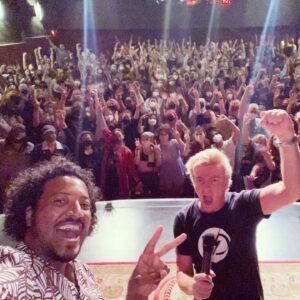 Rhys Darby Instagram - That's the LA leg done! Thank you so much to all the fans who travelled (some thru time) to be with me as I celebrate 25 years of Stand Up. Special Guest @sambaschutte last night helped blow the roof off the coolest theatre in town @largolosangeles. Thanks for all the fan gifts too. Honestly, I'm overwhelmed. And thanks for staying safe, gotta stay fit for MINI EAST COAST TOUR up next!!! Red Bank NJ see you on the 29th! #youveseenmystandup x
