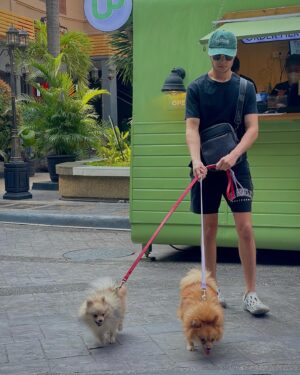 Rhys Miguel Instagram - Two little monsters 🐶