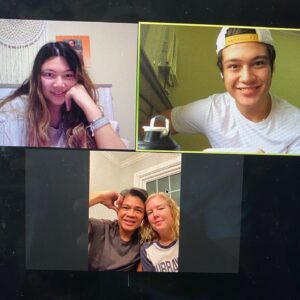 Rhys Miguel Instagram - Family zoom call!! Miss you guys happy birthday dad i love you!!!❤️❤️❤️