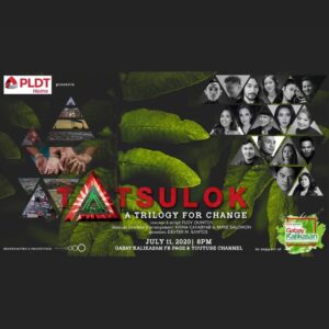Rhys Miguel Instagram - Kalikasan.
Bayan.
Dios.
Sabay Mahalin.
‘Di puedeng paghiwalayin. 

17 artists who have never shared the same stage before will unite this Saturday (July 11, 2020  8 PM) in the confines of your home. 
🌱🌏🇵🇭

Watch it via Gabay Kalikasan FB page and Youtube Channel. 

Hatid sa atin ng PLDT Home in support of Gabay Kalikasan.

#TatsulokATrilogyForChange
#GabayKalikasan
#ClimateChange
#PLDTHomeTatsulok