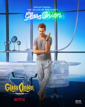 Rian Johnson Instagram - Behold! Some character posters for #glassonion - we open in theaters on Wednesday, 11/23! Tickets on sale now, link in bio