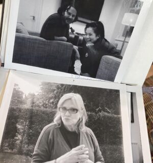 Rian Johnson Instagram - Closet cleaning, found my Last Jedi writing notebooks. Such a trip flipping through them. Bonus: a few polaroids stuck in the pages.