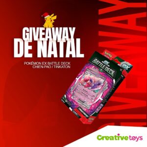 RicFazeres Instagram - 🔥GIVEAWAY POKÉMON DE NATAL!🔥

Com a chegada do Natal, e em parceria com a Creative Toys, o teu presente pode chegar mais cedo! 
Este PACK DE NATAL inclui 1 Ultra Premium Collection SV 151, 1 Pokémon ex Battle Deck Tinkaton, 1 Pokémon My First Battle Deck, 1 Pokémon Cyclizar Ex Box e 1 Pokémon Eraser Blister !!

Para ficares habilitado a ganhar este pack, só tens de:

- Seguir o @ricfazeres
- Seguir a @creativetoysportugal 
- Identificar um amigo nos comentários.

Podes participar as vezes que quiseres, desde que identifiques amigos diferentes.

Este passatempo termina no dia 17 de Dezembro e o vencedor será anunciado nas minhas stories no dia seguinte. Giveaway realizado com ferramenta de sorteio aleatório.

Boa sorte! 🍀