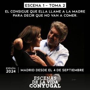 Ricardo Darín Instagram - Un día cualquiera en cualquier pareja. Ficción y Realidad.

Escenas de la vida conyugal.
Escenas de la vida misma.

Ricardo Darín y Andrea Pietra

De Ingmar Bergman
Versión: Fernando Masllorens y Federico González del Pino
Dirección: Norma Aleandro

@nataliacarrabotta 
@sandromassironi 
@elio201164 
@chechitomar 

#teatro #madrid #ricardodarin #andreapietra #escenasdelavidaconyugal #escenas #parejas #comedia #giraespaña