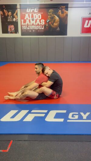 Ricardo Lamas Instagram - Technique of the week!  Seated back take reversal to a sub! 

#backtake #seatedbacktake #rearnakedchoke #rnc #lamaswrestlejitsu #bjj #ufc #mma #ufcgym #ufcgymnaperville