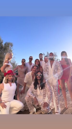 Riccardo Simonetti Instagram - My friends surprised me with a Bachelor Party and this is what we wore 🥰✨ #TheSimonettis 

@sylviemeis @farinaopoku @bonniestrange @tobikop @anna.jona.koch @nicostank @strify @riccardosimonetti @michael.inprivate @cheartberlin @florianferino