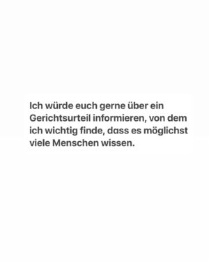 Riccardo Simonetti Instagram - Ich teile für gewöhnlich solche Gerichtsurteile nicht auf Social Media. Da es sich in diesem Fall allerdings um einen Fall mit Bedeutung handelt, möchte ich, dass möglichst viele Menschen darüber Bescheid wissen. Das Internet ist kein rechtsfreier Raum, das sollten im Jahr 2023 nun auch alle wissen. Und ich hoffe, dass Urteile wie dieses dazu beitragen, dass Menschen verstehen, dass auf ihre Worte eben auch rechtliche Konsequenzen folgen können, wenn diese Persönlichkeitsrechtsverletzungen darstellen.