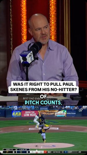 Rich Eisen Instagram - Pirates’ superstar Paul Skenes was pulled after 99 pitches and 7 innings of no-hit ball on Thursday — fair or foul?