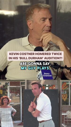 Rich Eisen Instagram - @kevincostner never hit a home run once in his organized baseball career, but when he stepped up to the plate in ‘Bull Durham’ batting practice, he hit TWO?! 🤯

Kevin stars in and directs his new movie “Horizon: An American Saga, Part 1” on June 28th!