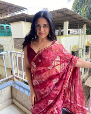 Richa Joshi Instagram - Noor 🌹 

.
#instalikes #explore #instadaily #richajoshi #newpost #saree #beauty #fyp #indianwear