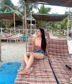 Richa Joshi Instagram - Sweaty and sandy 🏖️🐚☀️🌊🩱

.
#explorepage #explore #fyp #goa #travelgram #morjimbeach