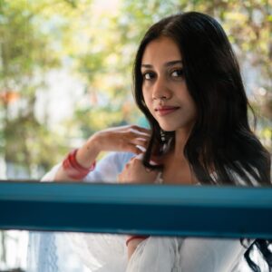 Richa Joshi Instagram - Andamaina prema lekha nuvvule 🤍 
@yashwanth_naidu 

.
#allwhite #salwarsuit #portraitphotography  #travelgram #vintageaesthetic #pinterestinspired #hyderabad #richajoshi #telugucinema #explorepage #explore #rednails