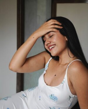 Richa Joshi Instagram - Somewhere between flower-sweet and fire-wild 🤍🩵 
- @foramchandra 

.
#moodboard #instadaily #pinterestinspired #pinterestgirl #portraitphotography #mumbai #indian #aesthetic #headshots #poloroids #photoshootday #explorepage #explore #fyp #
