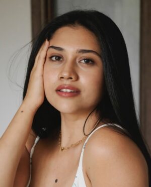 Richa Joshi Instagram - Somewhere between flower-sweet and fire-wild 🤍🩵 
- @foramchandra 

.
#moodboard #instadaily #pinterestinspired #pinterestgirl #portraitphotography #mumbai #indian #aesthetic #headshots #poloroids #photoshootday #explorepage #explore #fyp #