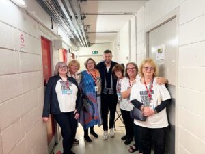 Richard Armitage Instagram - Thank you to Alex Clark and some of the volunteers who worked the Manchester Literature Festival at The Lowry last night, we had a great night. 🍷📚🤓