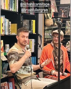 Richard Armitage Instagram - Thanks Book Soup and Bryan Fuller for a brilliant evening and to all the 🇺🇸 friends who turned up to support Geneva. (I came dressed as a bookshelf!!!)
