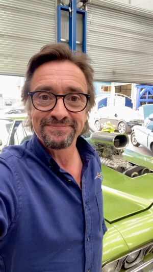 Richard Hammond Instagram - If any of you know where I can get my hands on a head gasket for a 1971 Buick Riviera comment below so we can get this green beast back on the road. Help. Please.