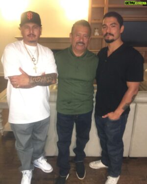 Richard Montañez Instagram - Hanging out with my son and Bobby Soto the Tax Collector. Movie is coming together. @deuce_on_deez @bobbyjuniorsoto @earth2michael