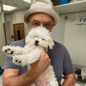 Richard Schiff Instagram - My beard’s whiter than your beard. #dogsofinstagram #dog #doglover