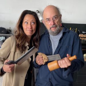 Richard Schiff Instagram - Back at it with @thechristinachang_ on set of #thegooddoctor  What are we doing? I’m not telling. You’ll have to watch. Or guess.