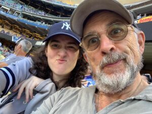 Richard Schiff Instagram - We don’t care what happens, we’re going to enjoy this damn game @yankees @dodgers