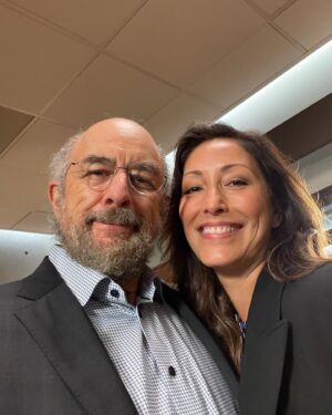 Richard Schiff Instagram - Day two done. Welcome back #thegooddoctor family. @thechristinachang_