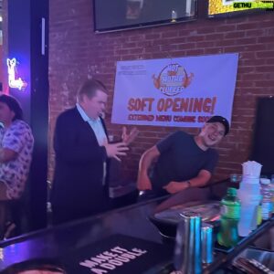 Richie Stephens Instagram - Having some laughs with @scottkvanhorne at @hotmothaclucker in Hollywood. Great chicken. If that’s your thing. 
.
.
.
.
.
#hollywoodchic #hollywoodlife #spicychicken