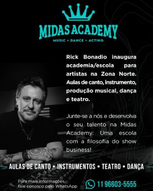 Rick Bonadio Instagram - Aulas também de Produção musical e Music Business . Tudo 100% PRESENCIAL !!! @midasacademyofc