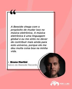 Rick Bonadio Instagram - 💽🎵 Com foco em House, Afro House, Techno e Tech House, o DJ e produtor musical Bruno Martini, junto ao empresário holandês Edo Van Duijn e o produtor e CEO da gravadora Midas Music Rick Bonadio, lançam o selo @beesiderecords. 

O primeiro lançamento do selo, “Static”, é a faixa de Bruno Martini com a DJ e cantora brasileira LAAU, com previsão de lançamento nas plataformas digitais em 06 de junho. 

O Beeside Records conta com a parceria da FUGA, distribuidora holandesa que capacita empresas de música independentes. 

Confira todos os detalhes acessando o nosso site: POPline.Biz (link na bio, nos stories e destaques “News”)!