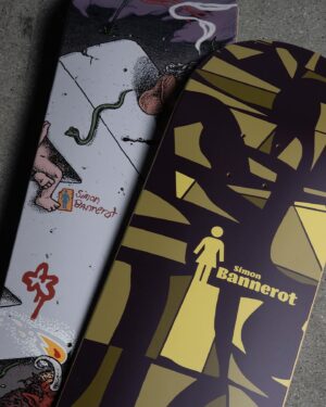 Rick Howard Instagram - @simonbannerot 🏆 boards available at skateshops and Crailstore.com, now shipping worldwide ✨

#SimonBannerot 
#GirlSkateboards